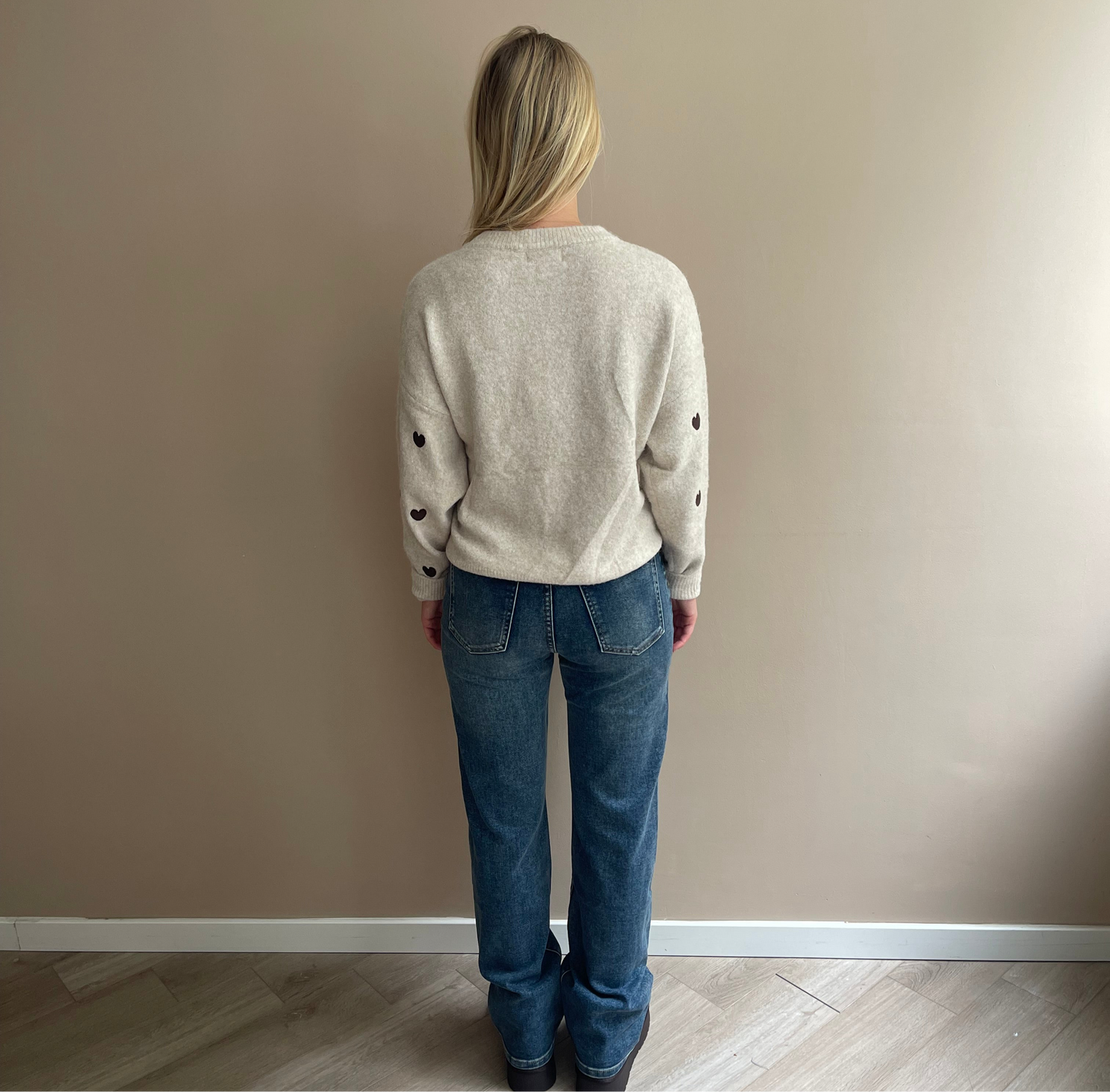 Trui met hartjes
