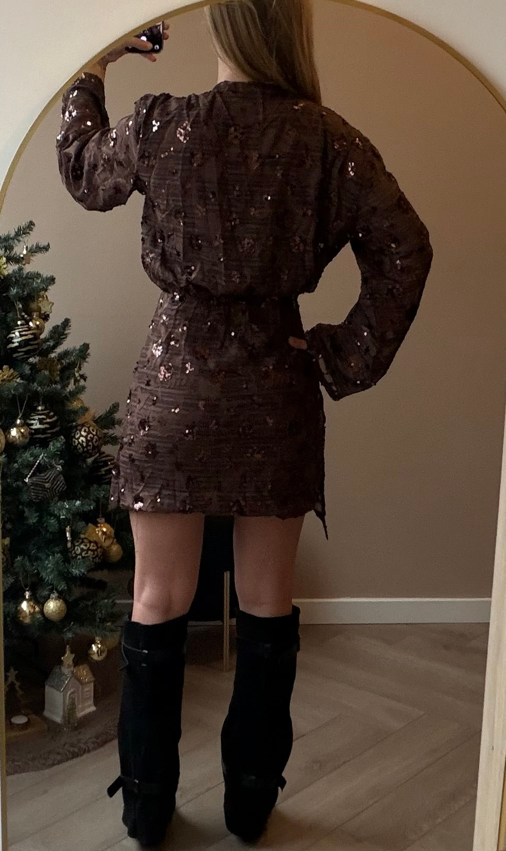 jurkje Brown glitter