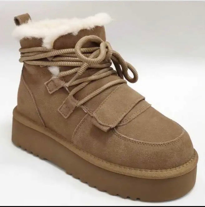 Real leather Ivy shoes Camel