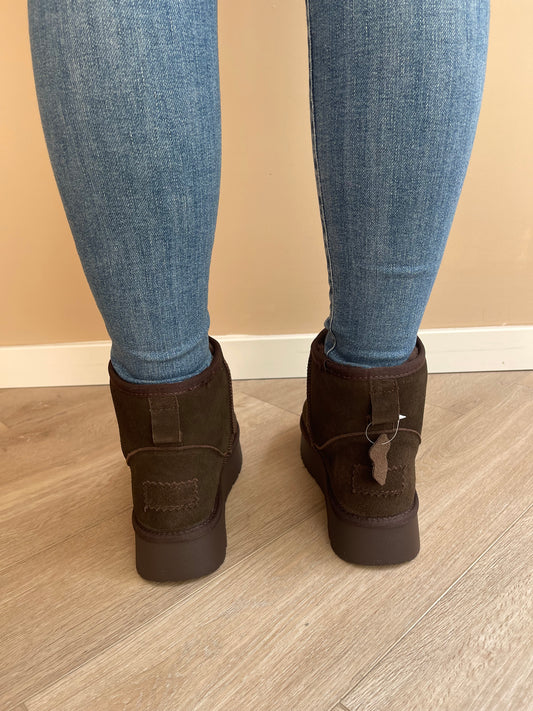 Boots real leather dark Brown