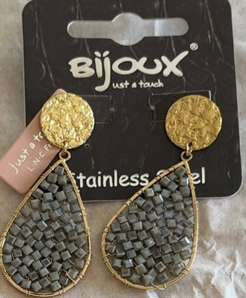 oorbellen hangers grijs