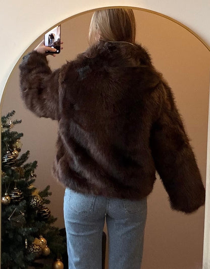 Teddy jas khaki of coffee brown