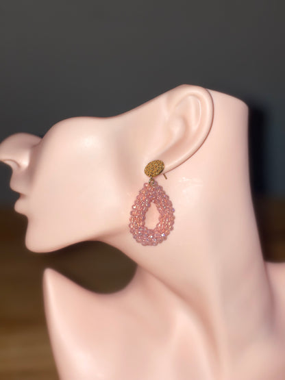 oorbellen roze hanger