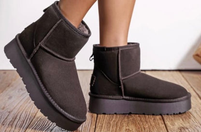 Boots real leather dark Brown