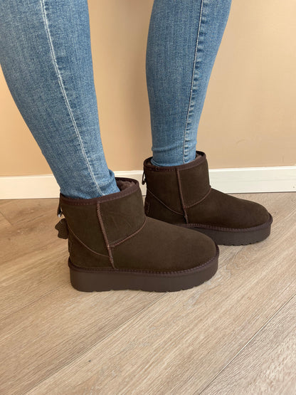 Boots real leather dark Brown