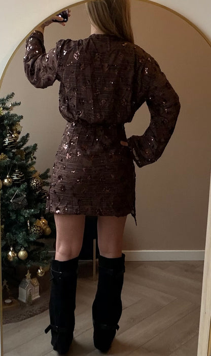 jurkje Brown glitter