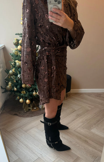 jurkje Brown glitter