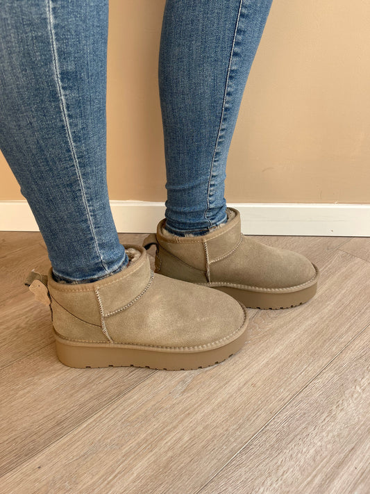 Boots real Leather taupe