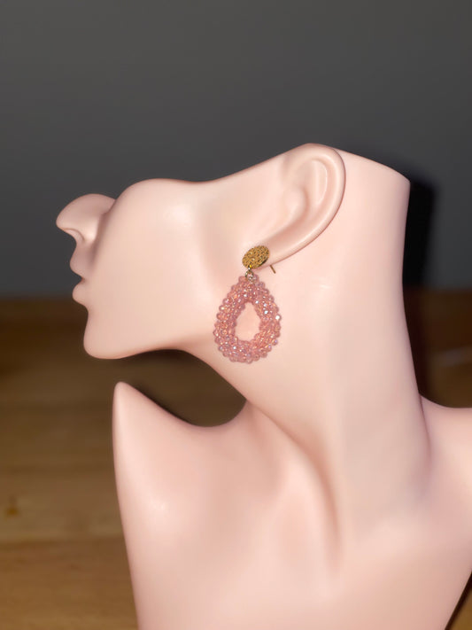 oorbellen roze hanger