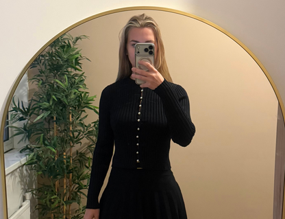 black top with buttons