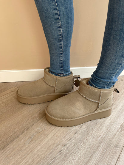 Boots real Leather taupe