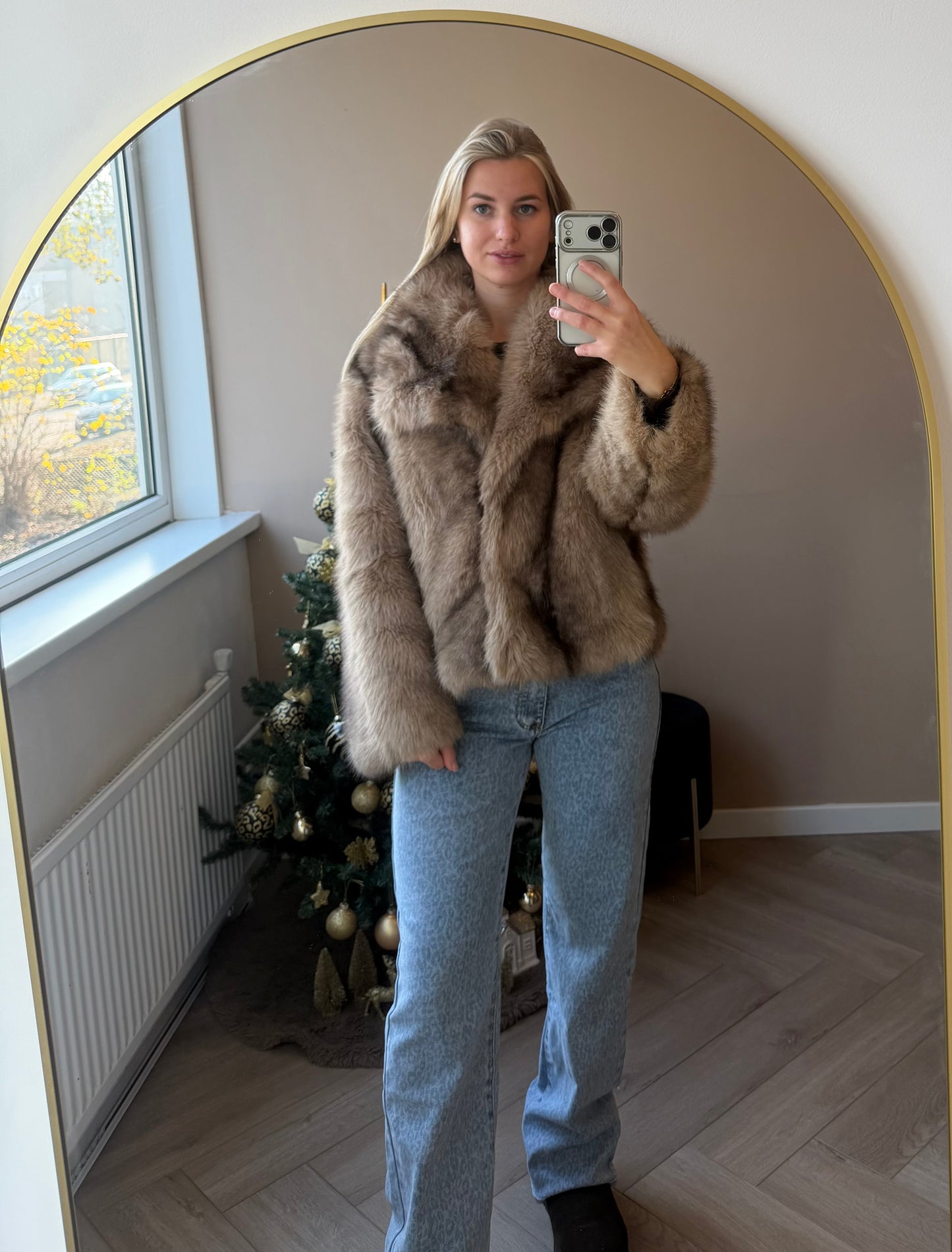 Teddy jas khaki of coffee brown