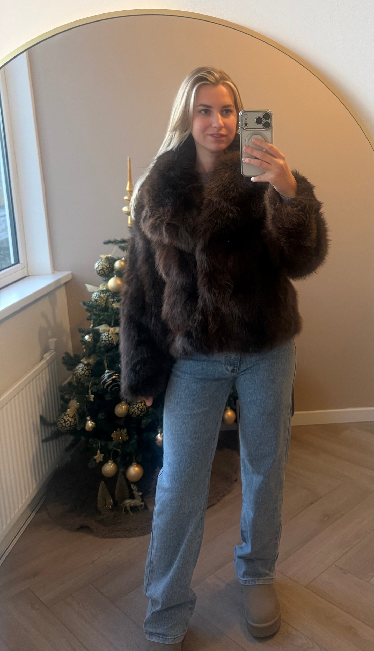 Teddy jas khaki of coffee brown