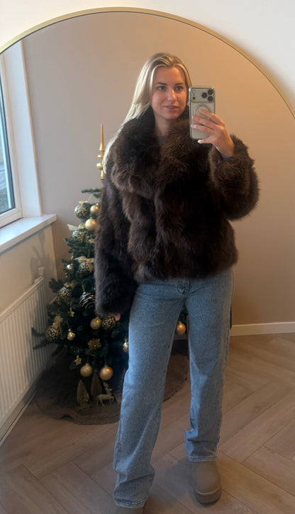 Teddy jas khaki of coffee brown