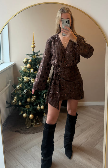 jurkje Brown glitter