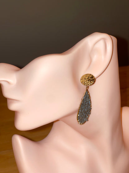 oorbellen hangers grijs