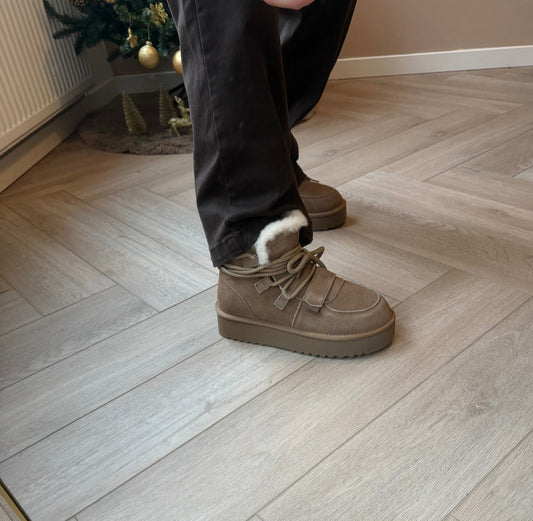 Real leather Ivy shoes Camel